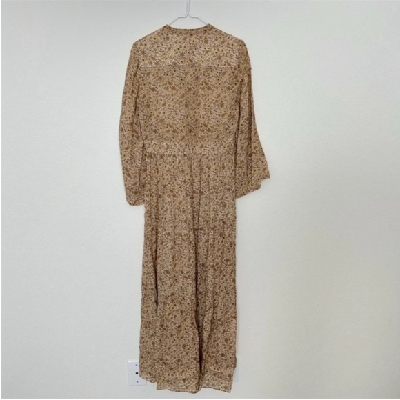 Doen Prem Floral Maxi Dress Jaipur Mustard - Picture 8 of 10